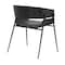 Armen Living Bronte Wood and Metal Contemporary Dining Room Chairs, PK2 LCBRSIBLGR - alternate 4
